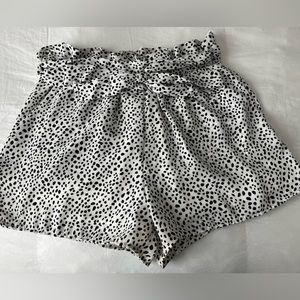Alter’d State: Size Medium White shorts with Black polka dots